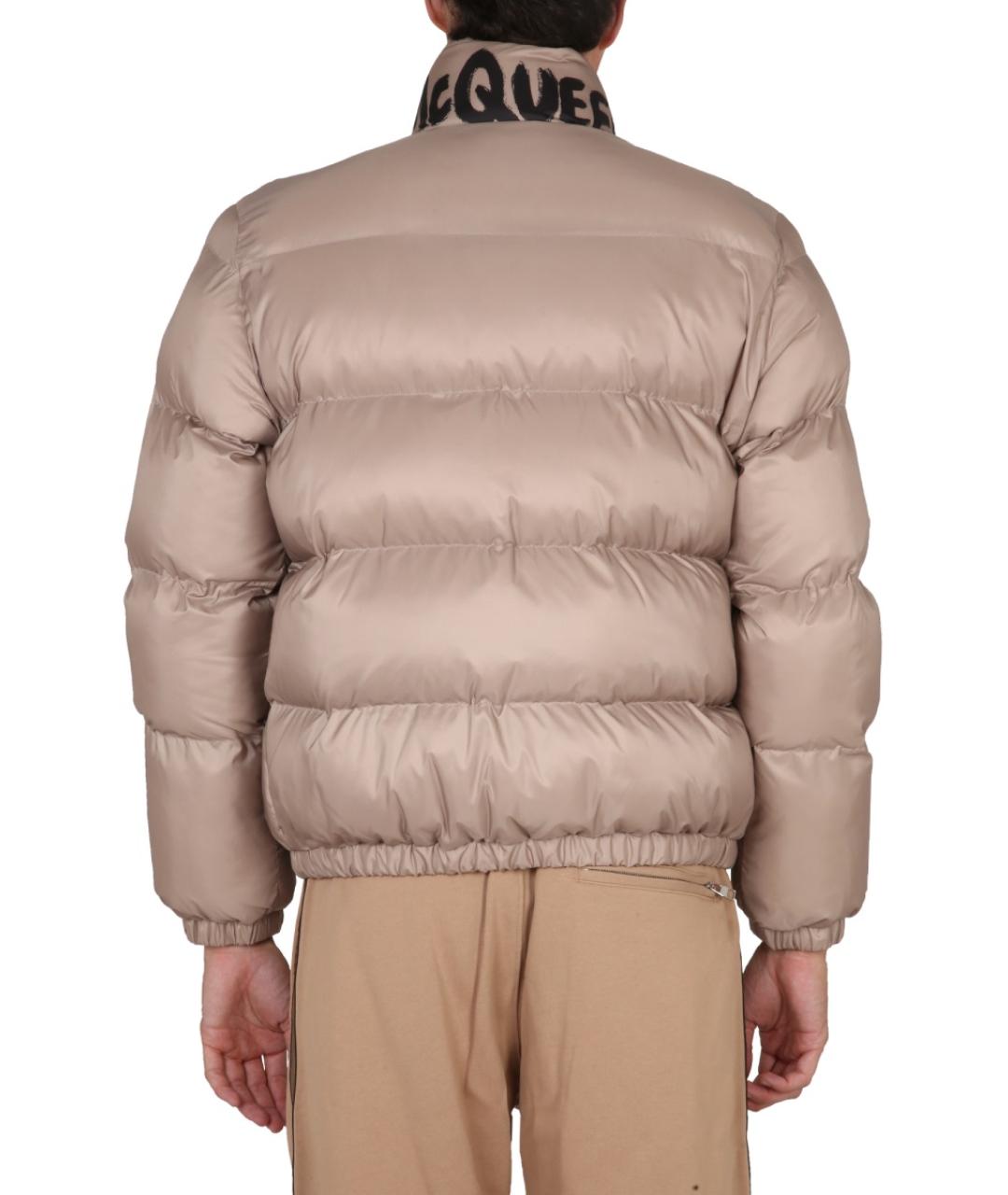 ALEXANDER MCQUEEN Бежевая полиэстеровая куртка, фото 4
