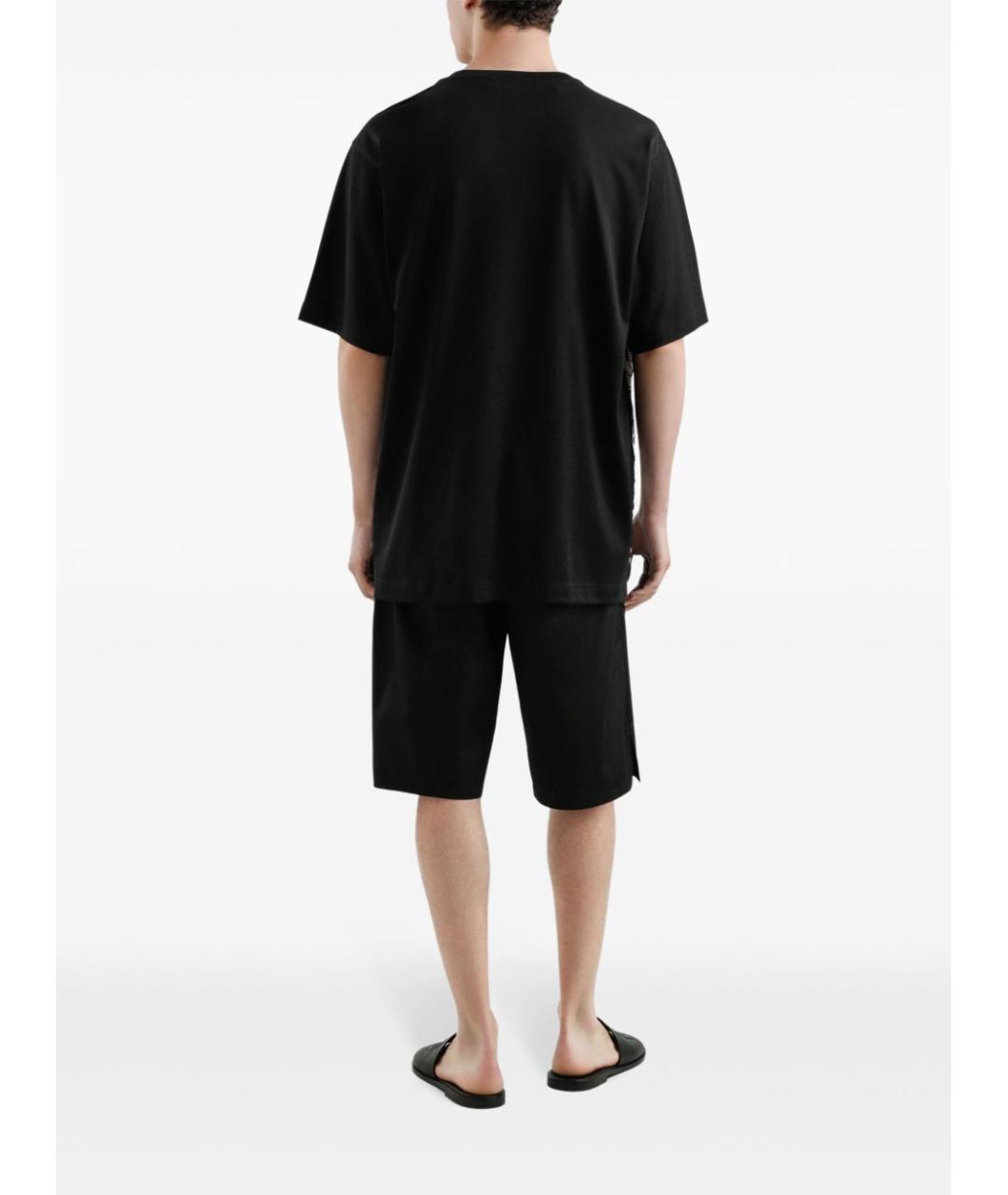 DOLCE&GABBANA Черная хлопковая футболка, фото 3