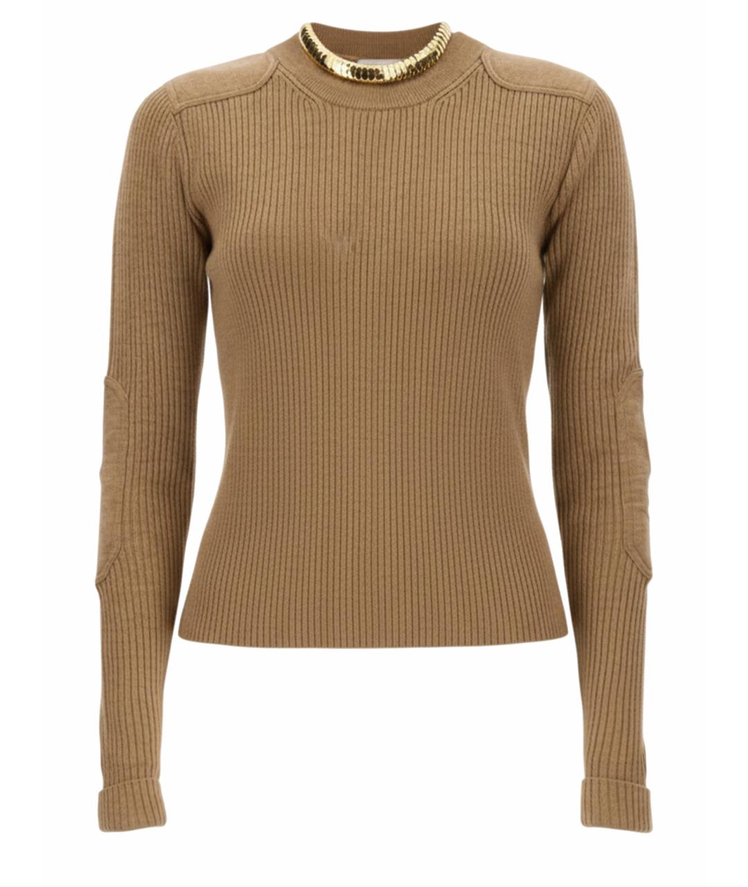 ISABEL MARANT Бежевый шерстяной джемпер / свитер, фото 1