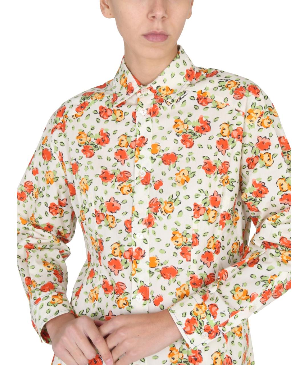 MARNI Мульти хлопковое повседневное платье, фото 5