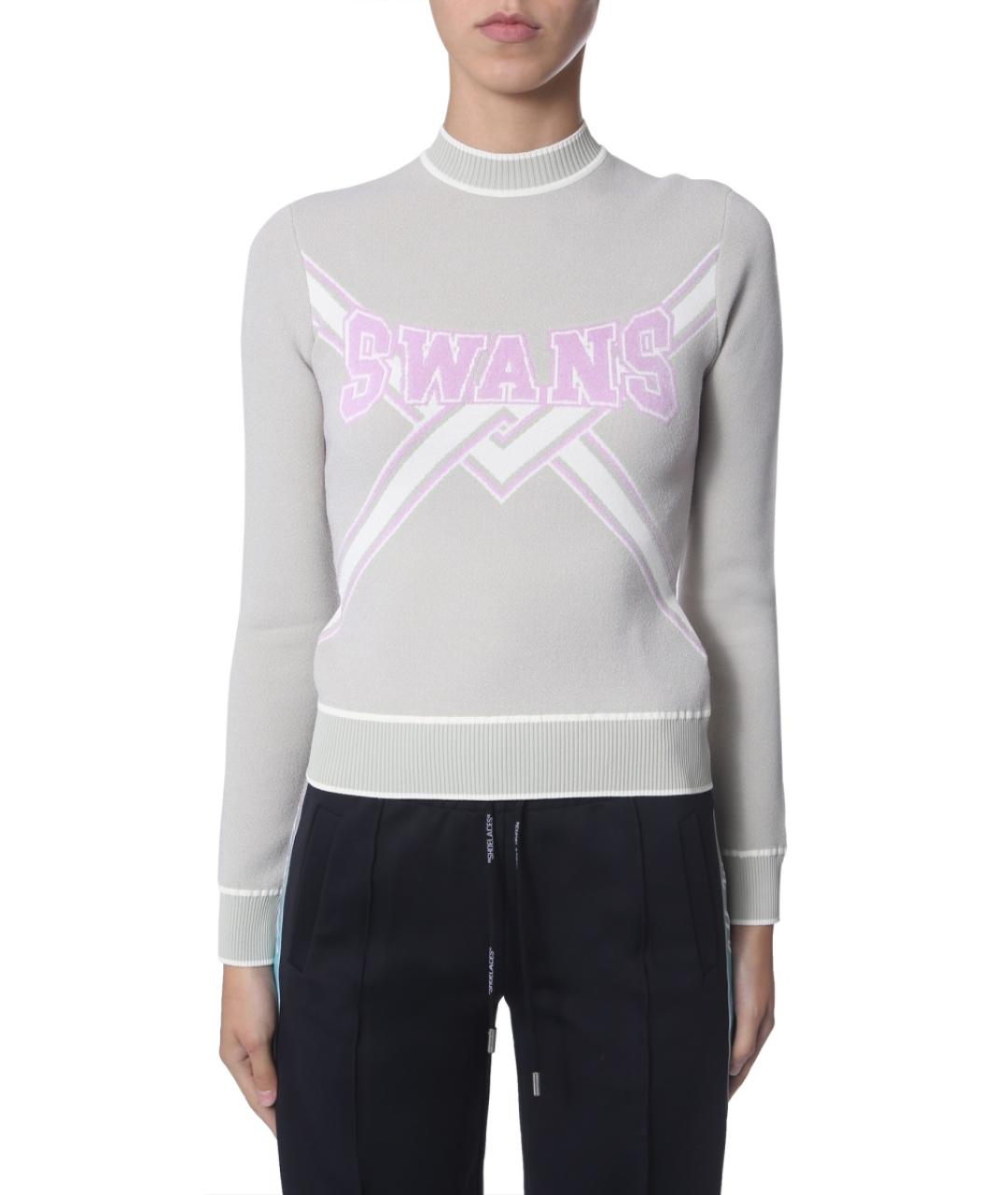 OFF-WHITE Серый вискозный джемпер / свитер, фото 2