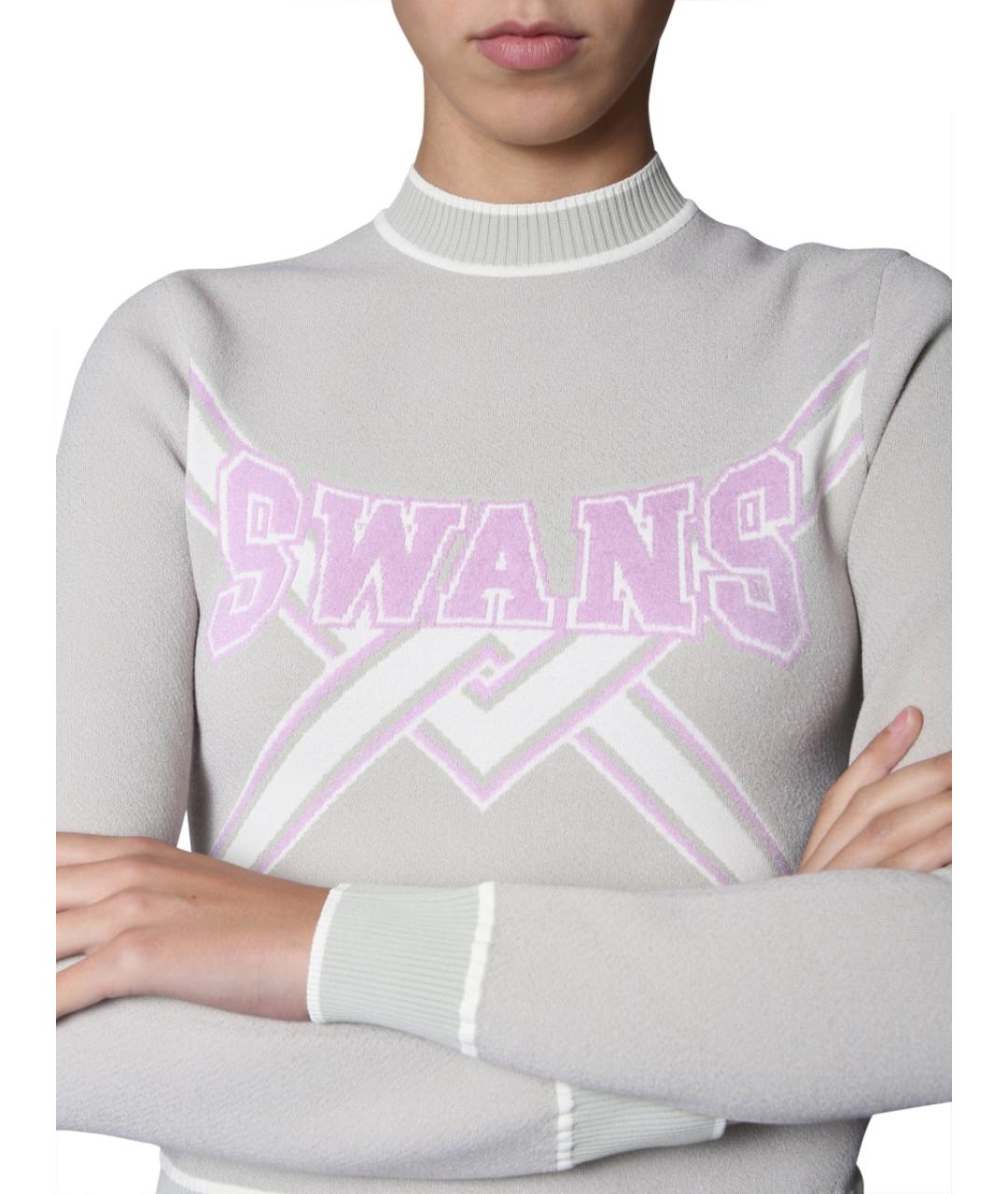 OFF-WHITE Серый вискозный джемпер / свитер, фото 5