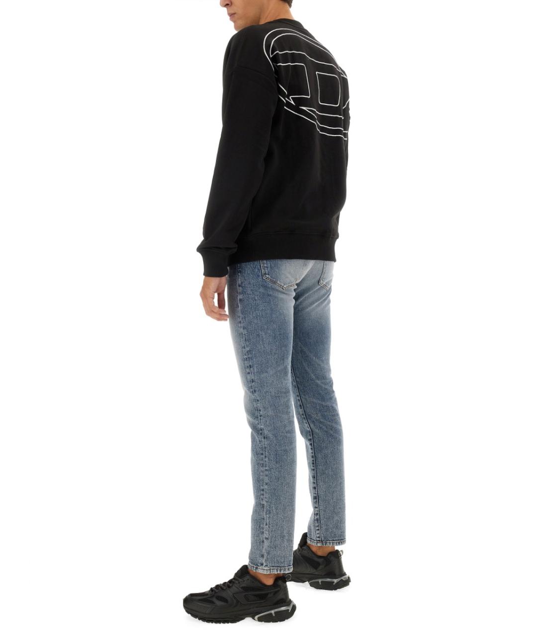 DIESEL Черный хлопковый джемпер / свитер, фото 3