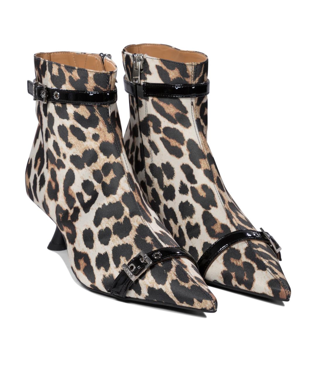 GANNI Коричневые синтетические ботинки, фото 2