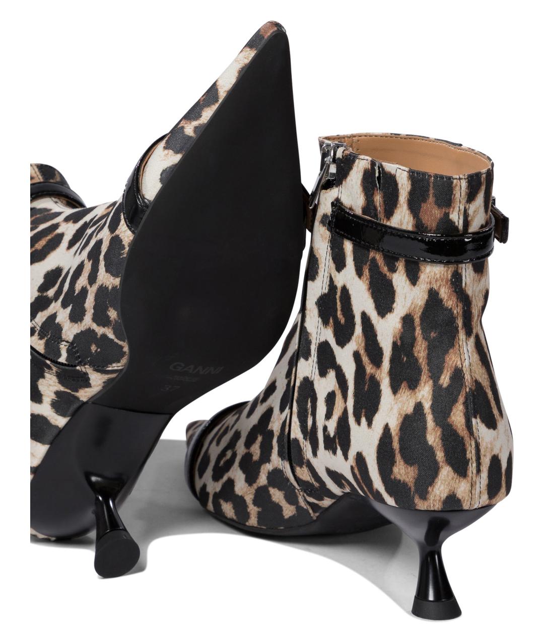 GANNI Коричневые синтетические ботинки, фото 5