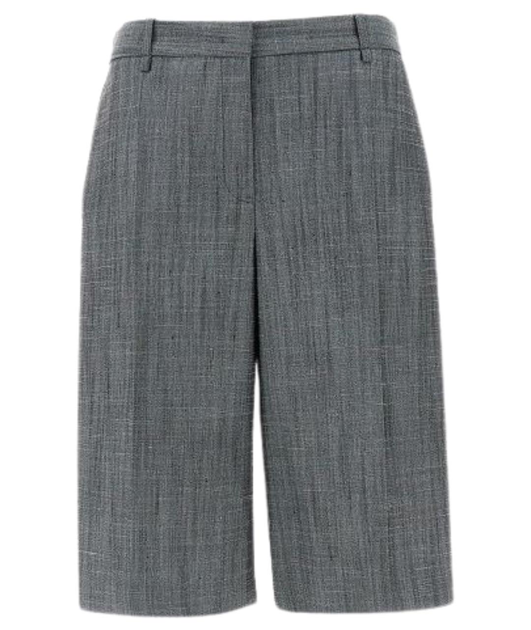 JIL SANDER Серые шерстяные кюлоты, фото 1