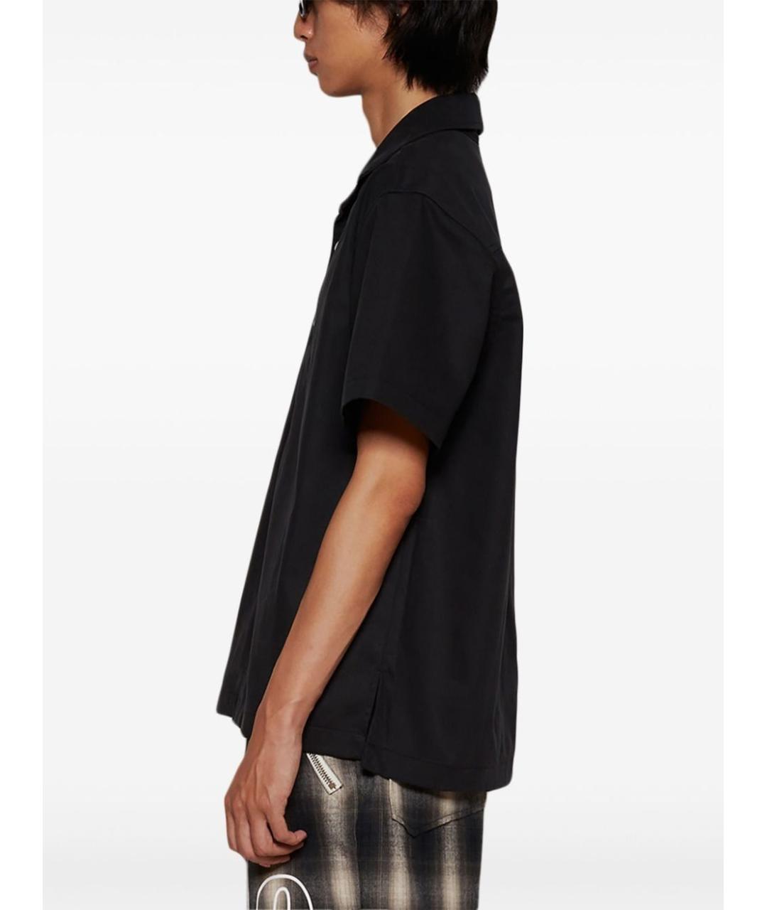 RHUDE Черная хлопковая кэжуал рубашка, фото 4