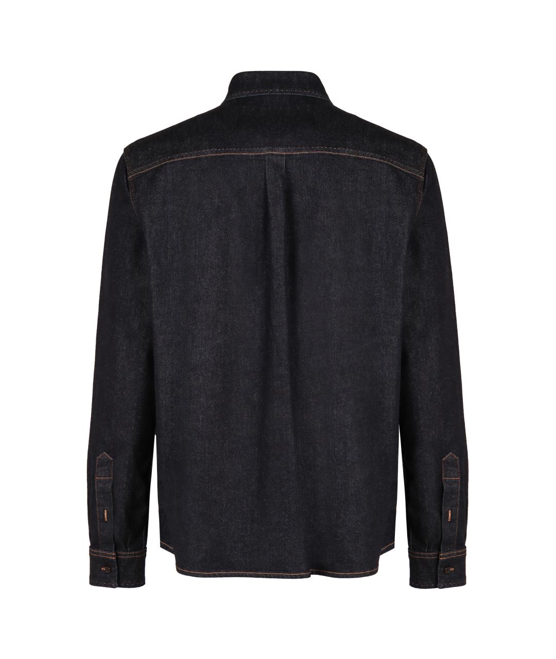 DOLCE&GABBANA Синяя хлопковая кэжуал рубашка, фото 2