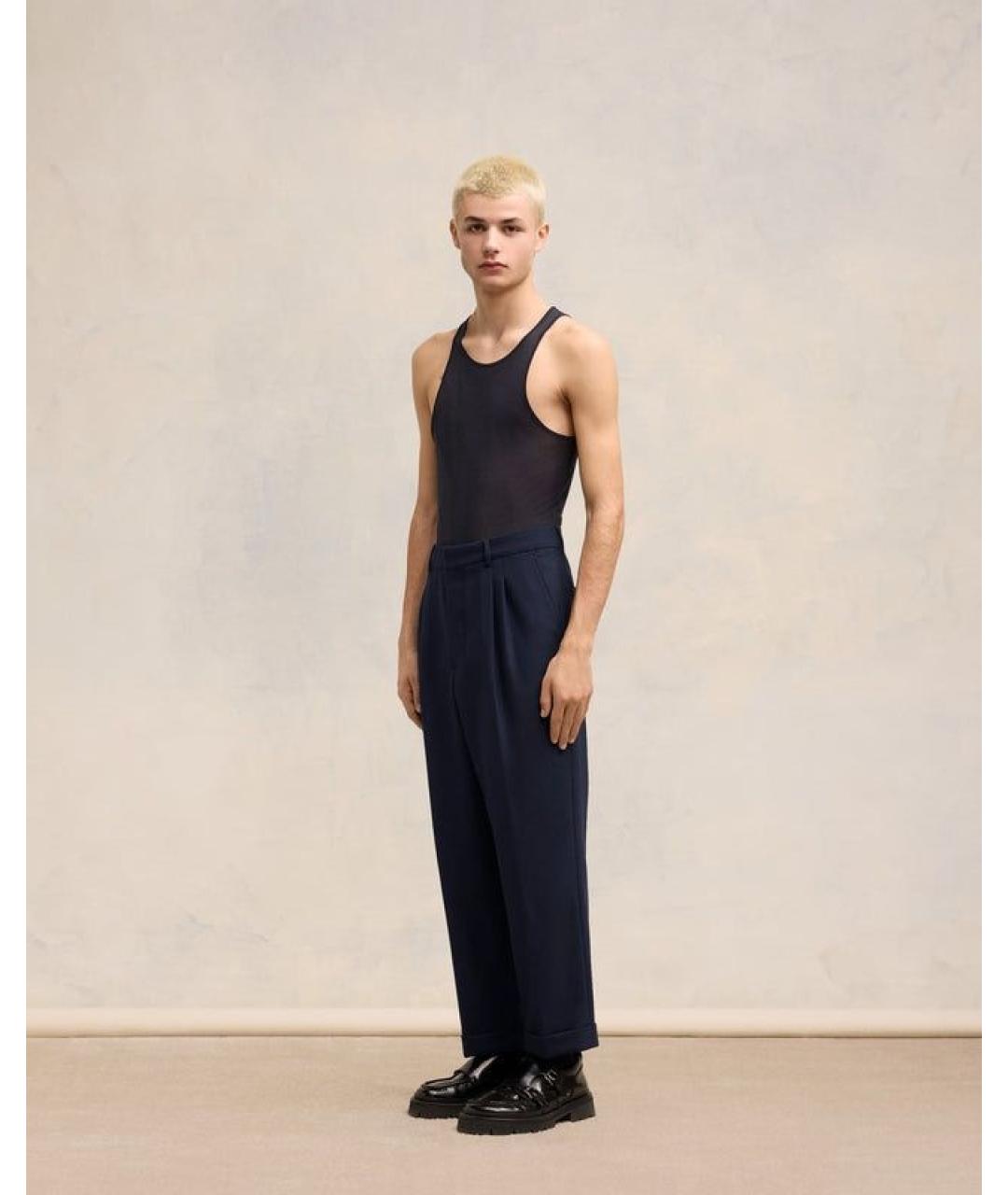 Ami Paris Синие повседневные брюки, фото 5