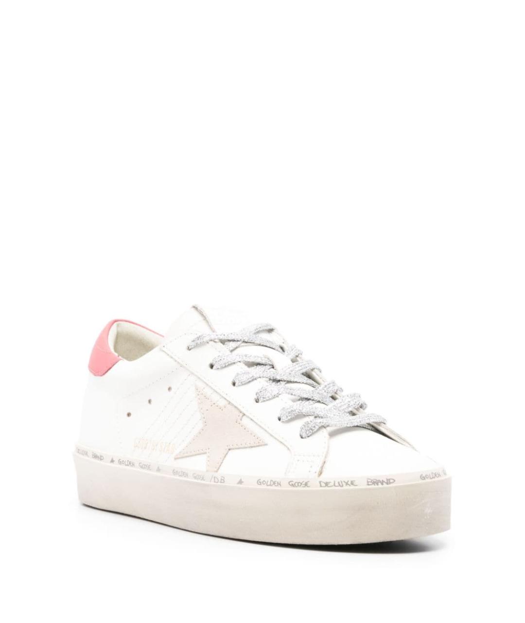 GOLDEN GOOSE DELUXE BRAND Белые кожаные кроссовки, фото 4