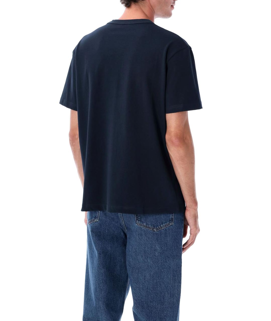 A.P.C. Синяя хлопковая футболка, фото 3
