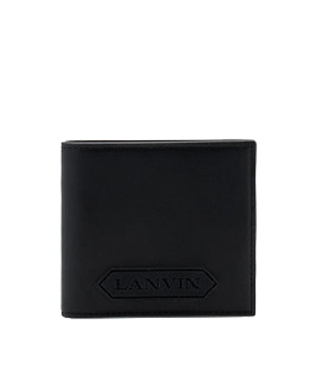 LANVIN Черный кожаный кошелек, фото 1