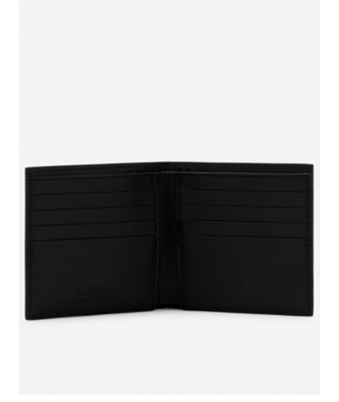 LANVIN Черный кожаный кошелек, фото 2