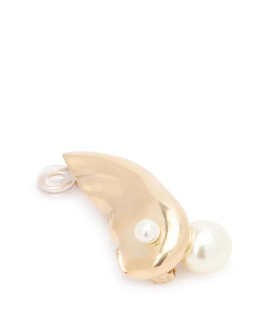 CHRISTIAN DIOR Золотые металлические серьги, фото 2