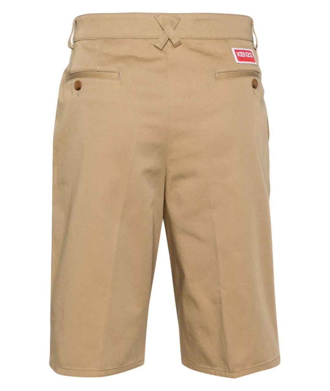 KENZO Бежевые хлопковые шорты, фото 2
