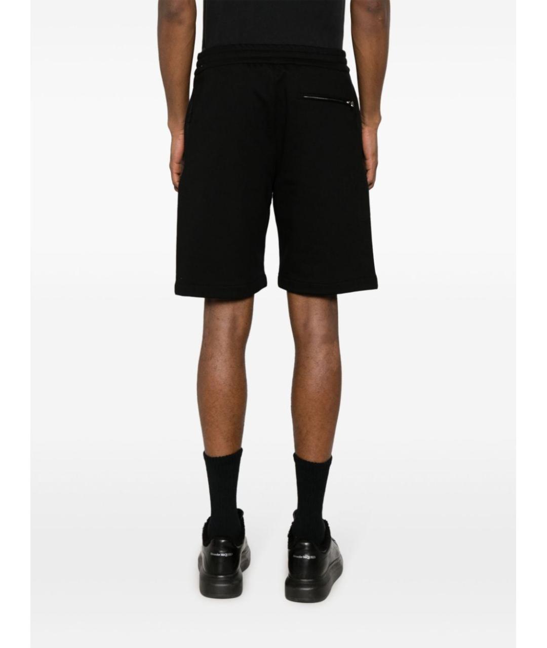 ALEXANDER MCQUEEN Черные хлопковые повседневные брюки, фото 4