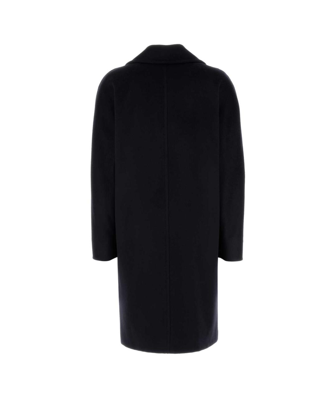 MAX MARA STUDIO Темно-синее шерстяное пальто, фото 2
