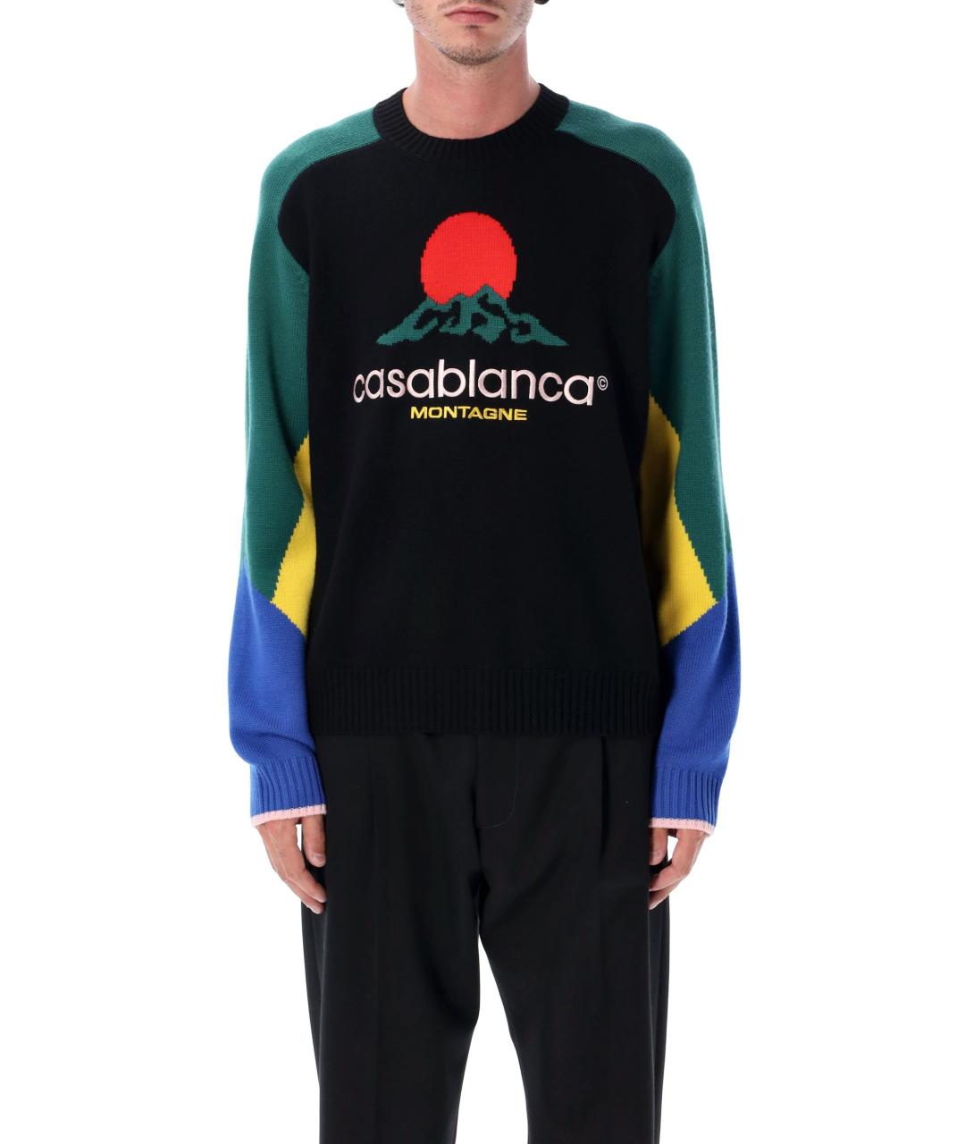 CASABLANCA Мульти шерстяной джемпер / свитер, фото 4