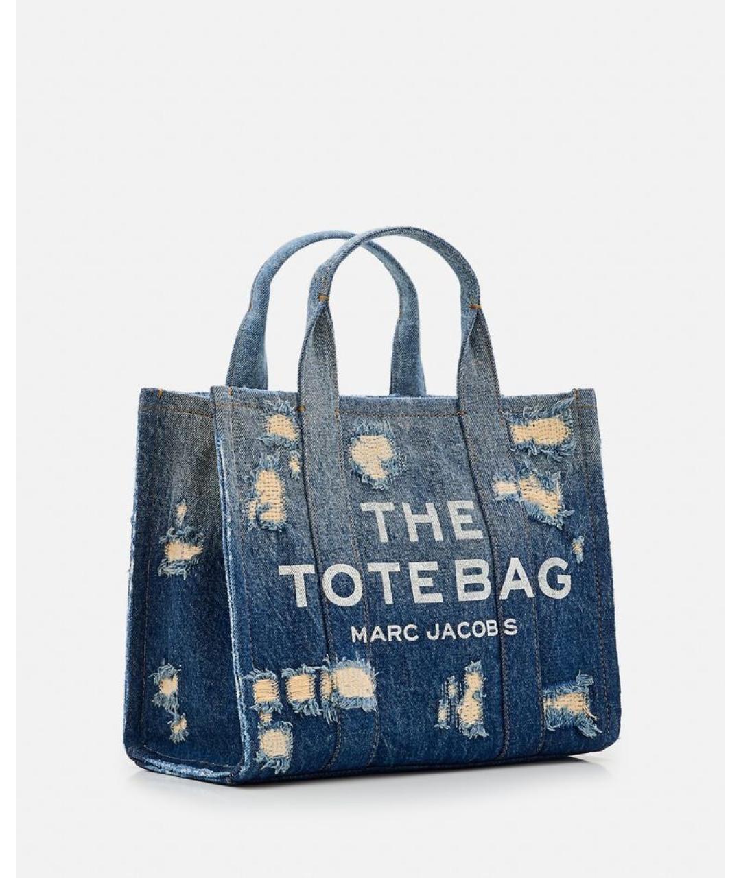 MARC JACOBS Синяя хлопковая сумка тоут, фото 2
