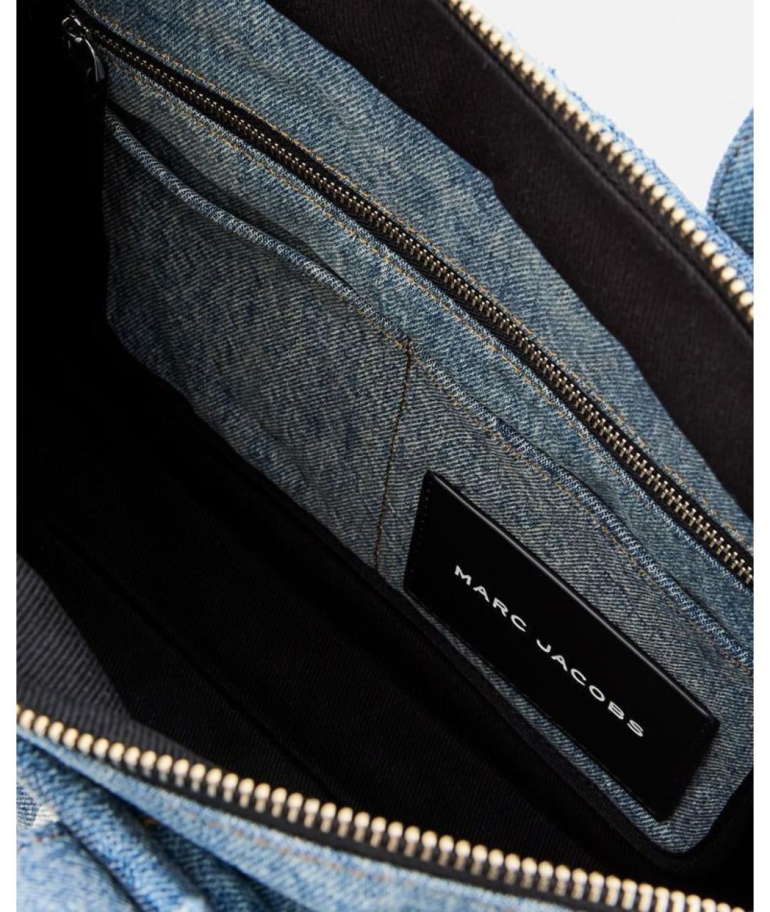 MARC JACOBS Синяя хлопковая сумка тоут, фото 3