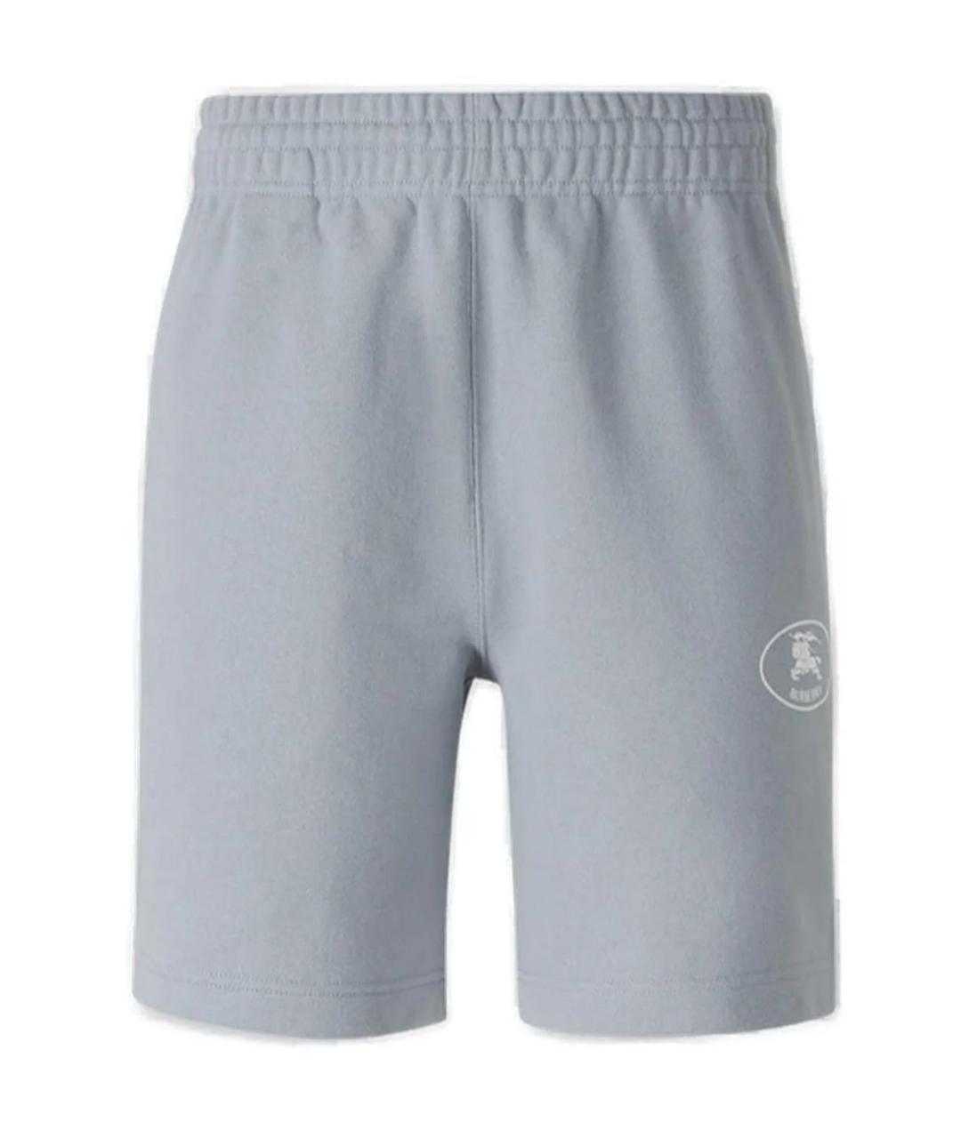 BURBERRY Серые хлопковые шорты, фото 1