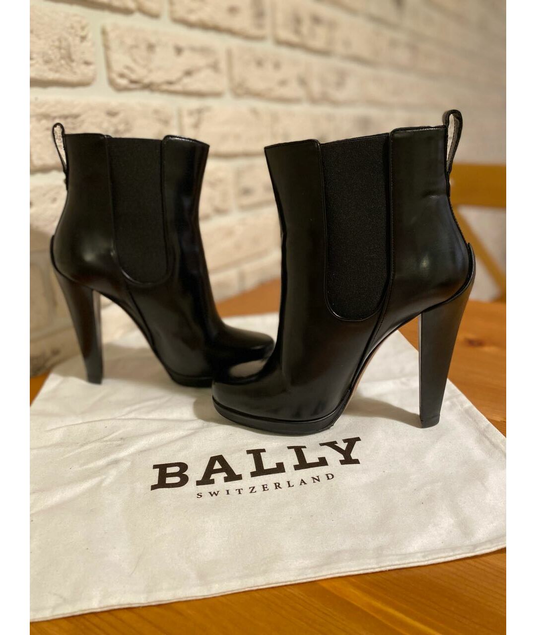 BALLY Черные кожаные ботильоны, фото 6