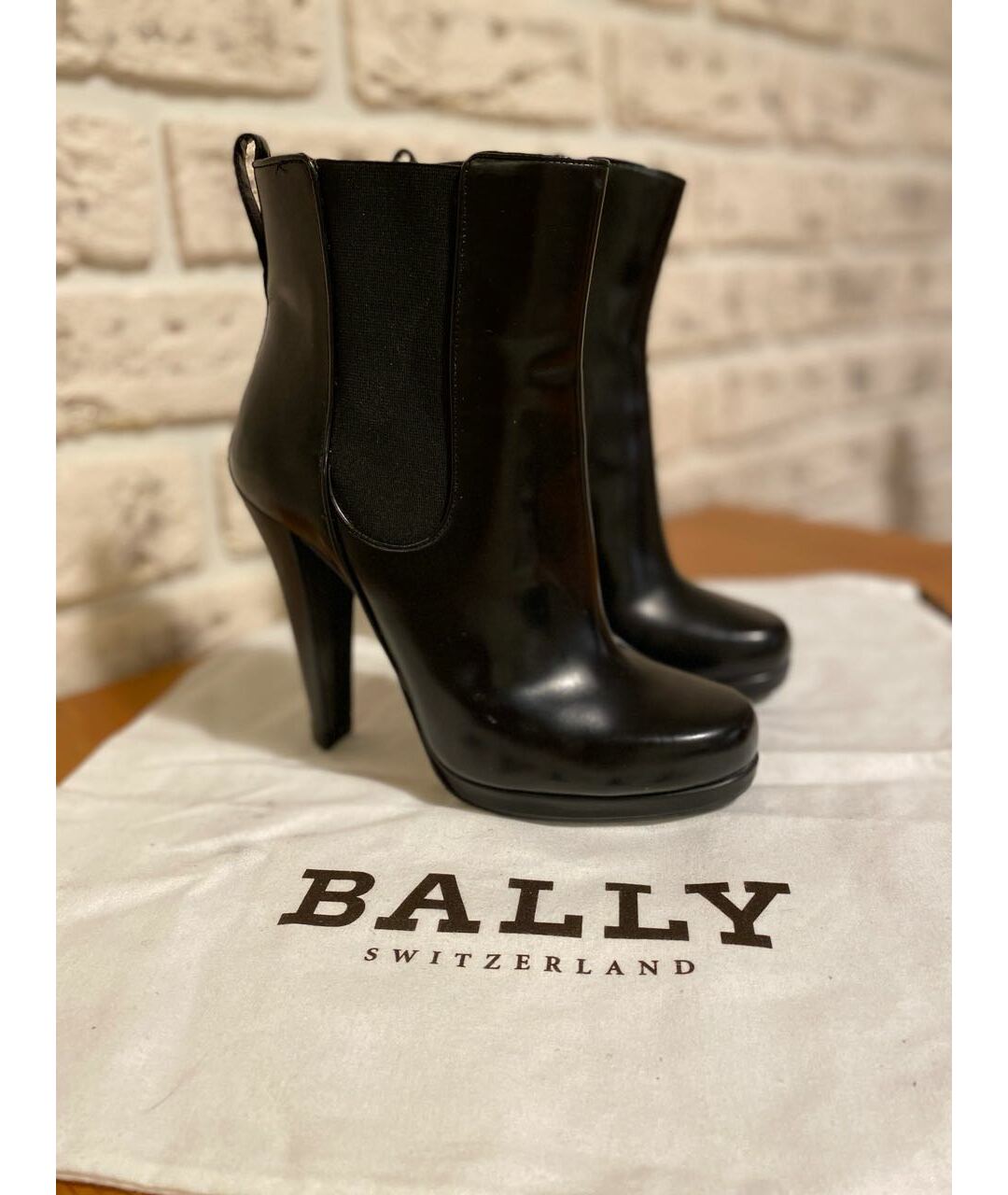 BALLY Черные кожаные ботильоны, фото 9