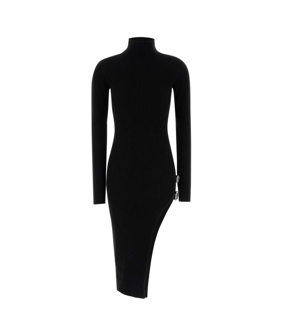 BLUMARINE Черное шерстяное повседневное платье, фото 1