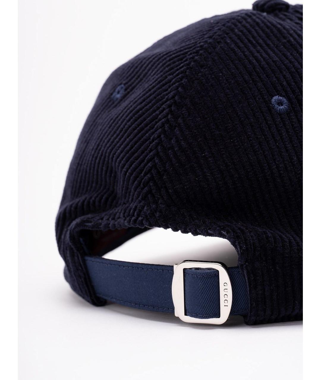 GUCCI Синяя хлопковая кепка/бейсболка, фото 3