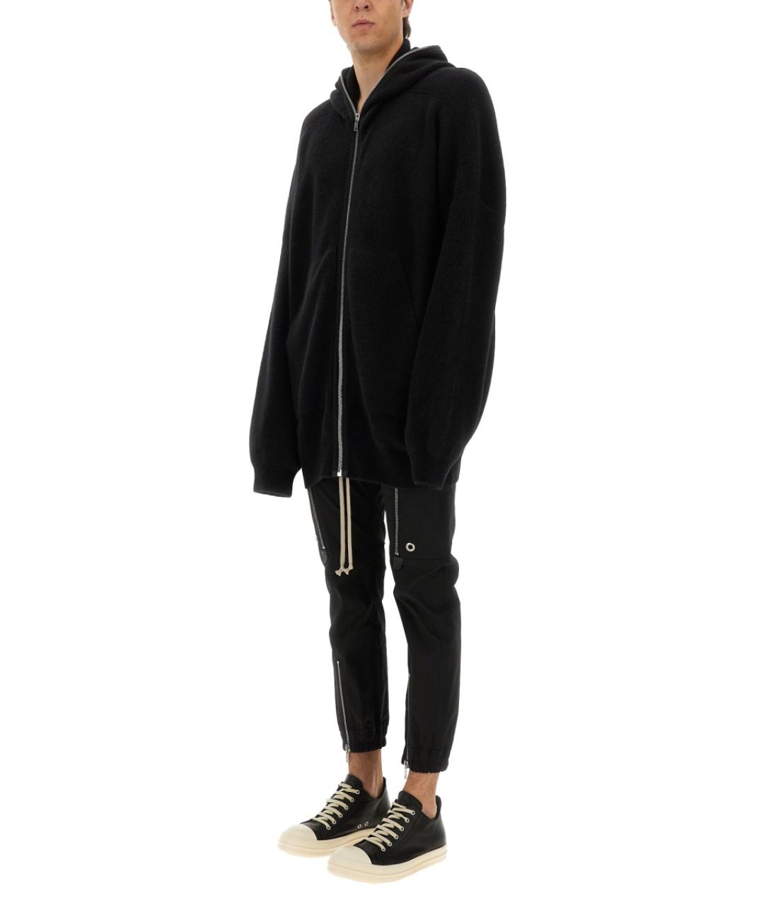 RICK OWENS Черный шерстяной кардиган, фото 3