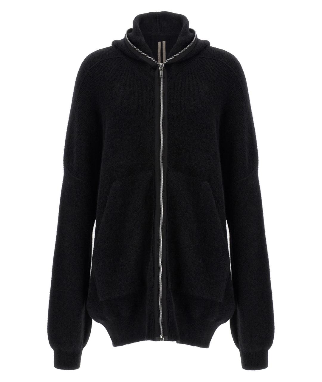 RICK OWENS Черный шерстяной кардиган, фото 1