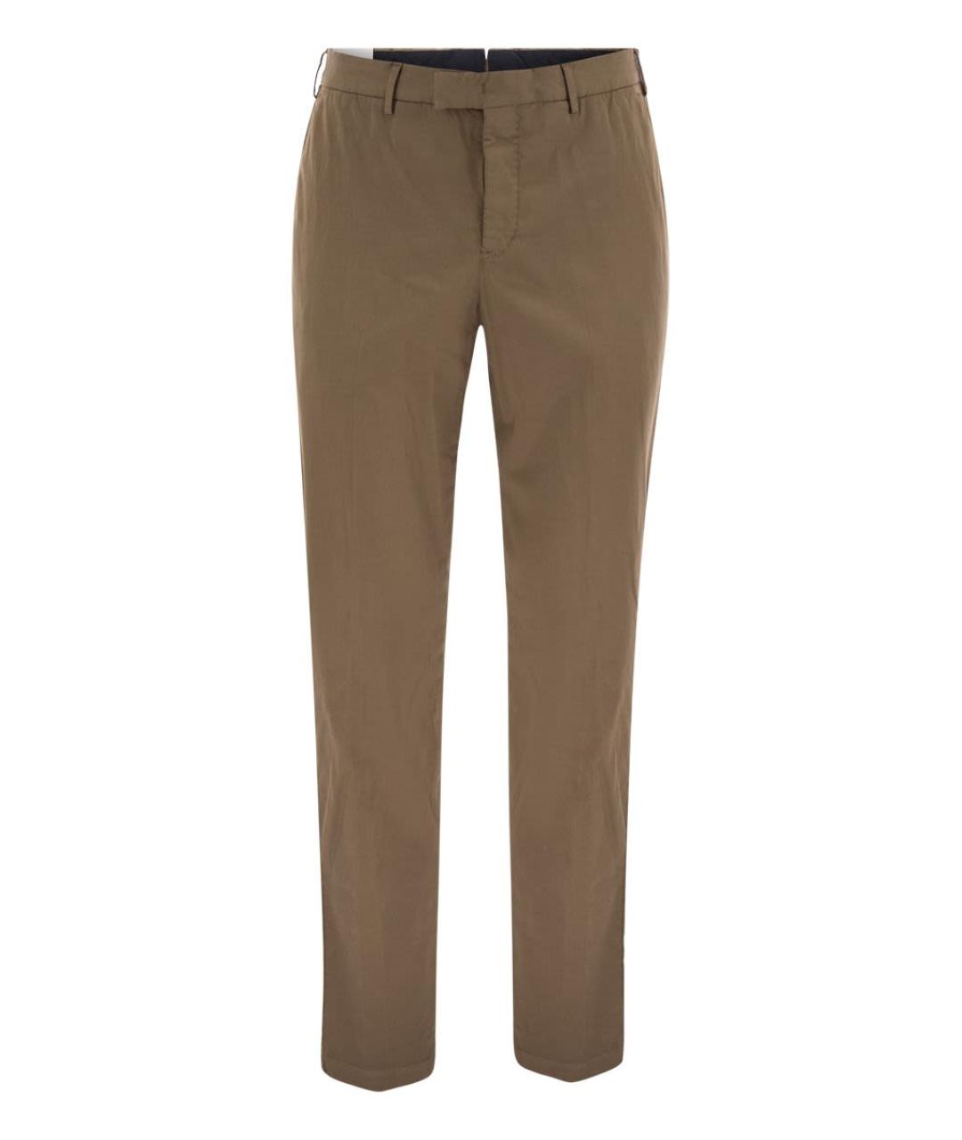 PT TORINO Бежевые хлопковые повседневные брюки, фото 1
