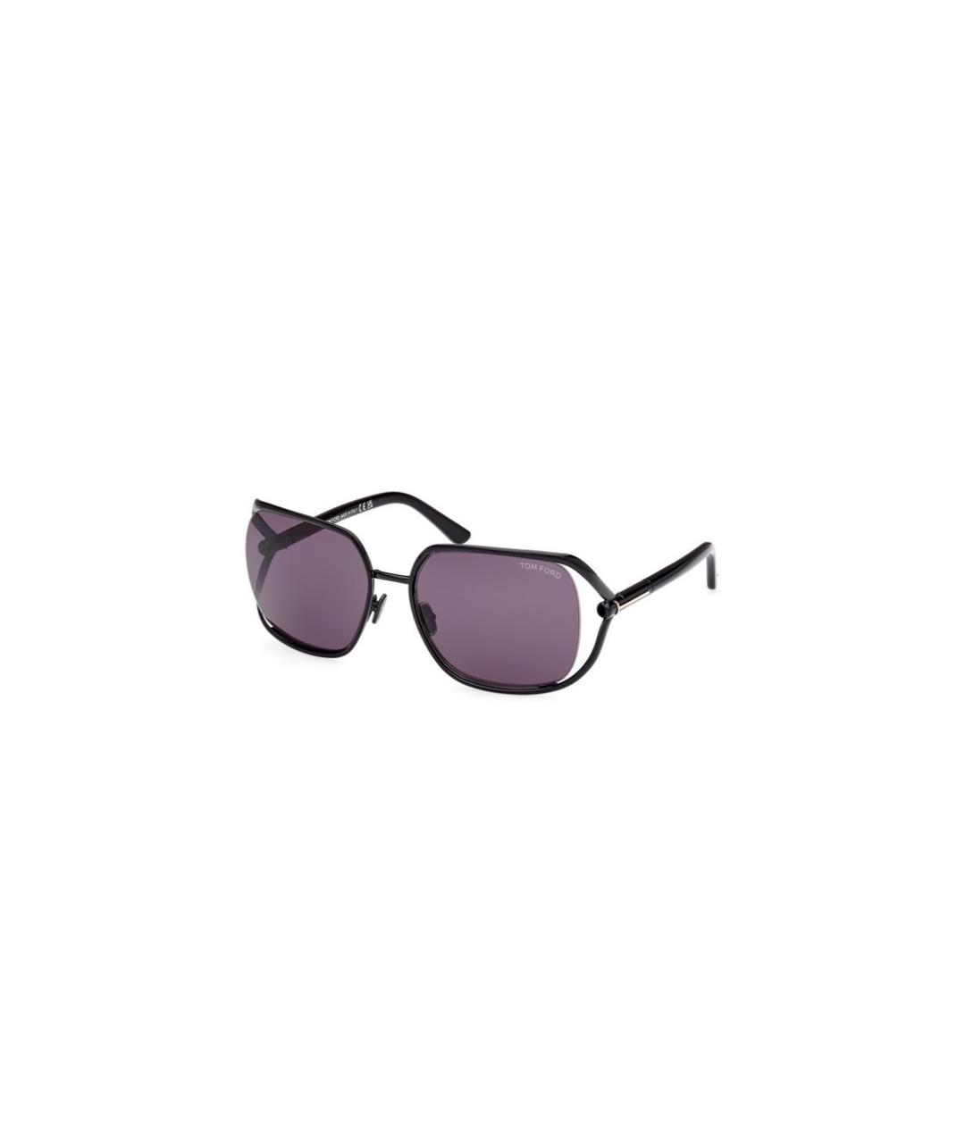 TOM FORD Черные металлические солнцезащитные очки, фото 1