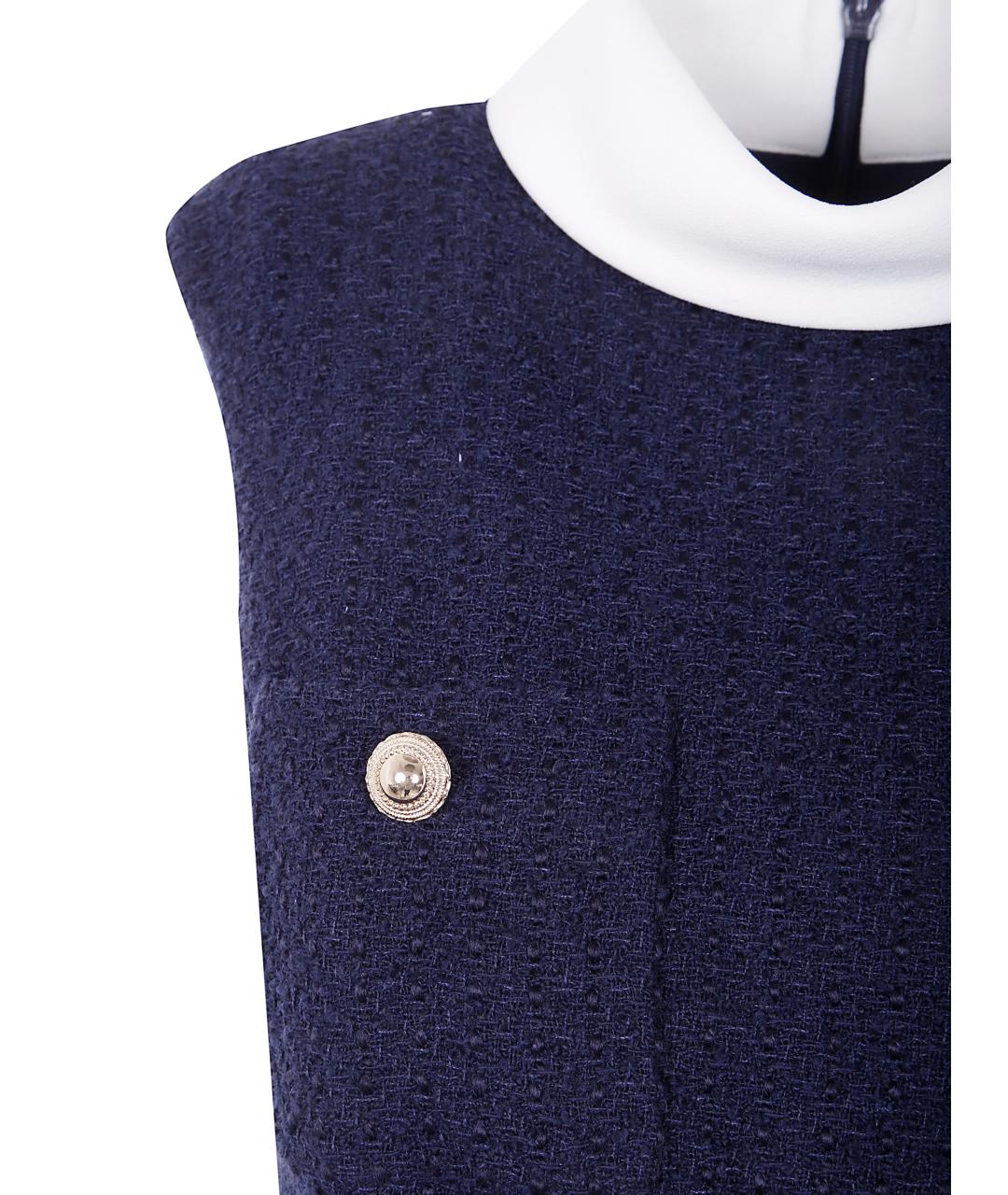 SELF-PORTRAIT Синее полиэстеровое вечернее платье, фото 3