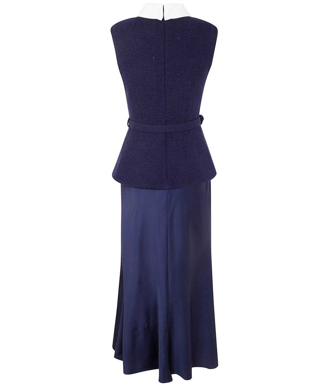 SELF-PORTRAIT Синее полиэстеровое вечернее платье, фото 2
