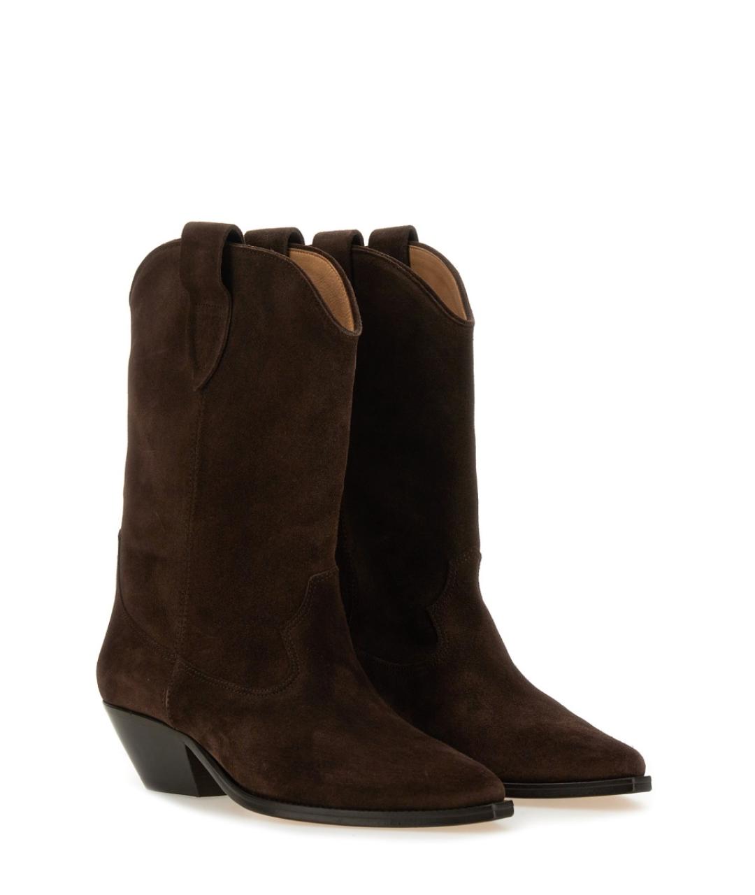 ISABEL MARANT Коричневые замшевые ботинки, фото 2