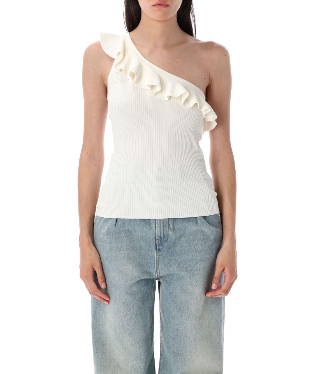 ZIMMERMANN Белая полиамидовая майка, фото 4