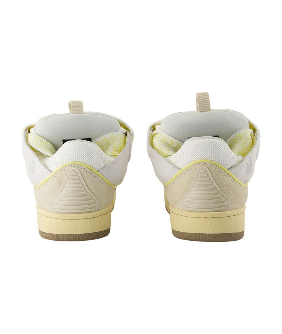 LANVIN Бежевые синтетические кеды, фото 3