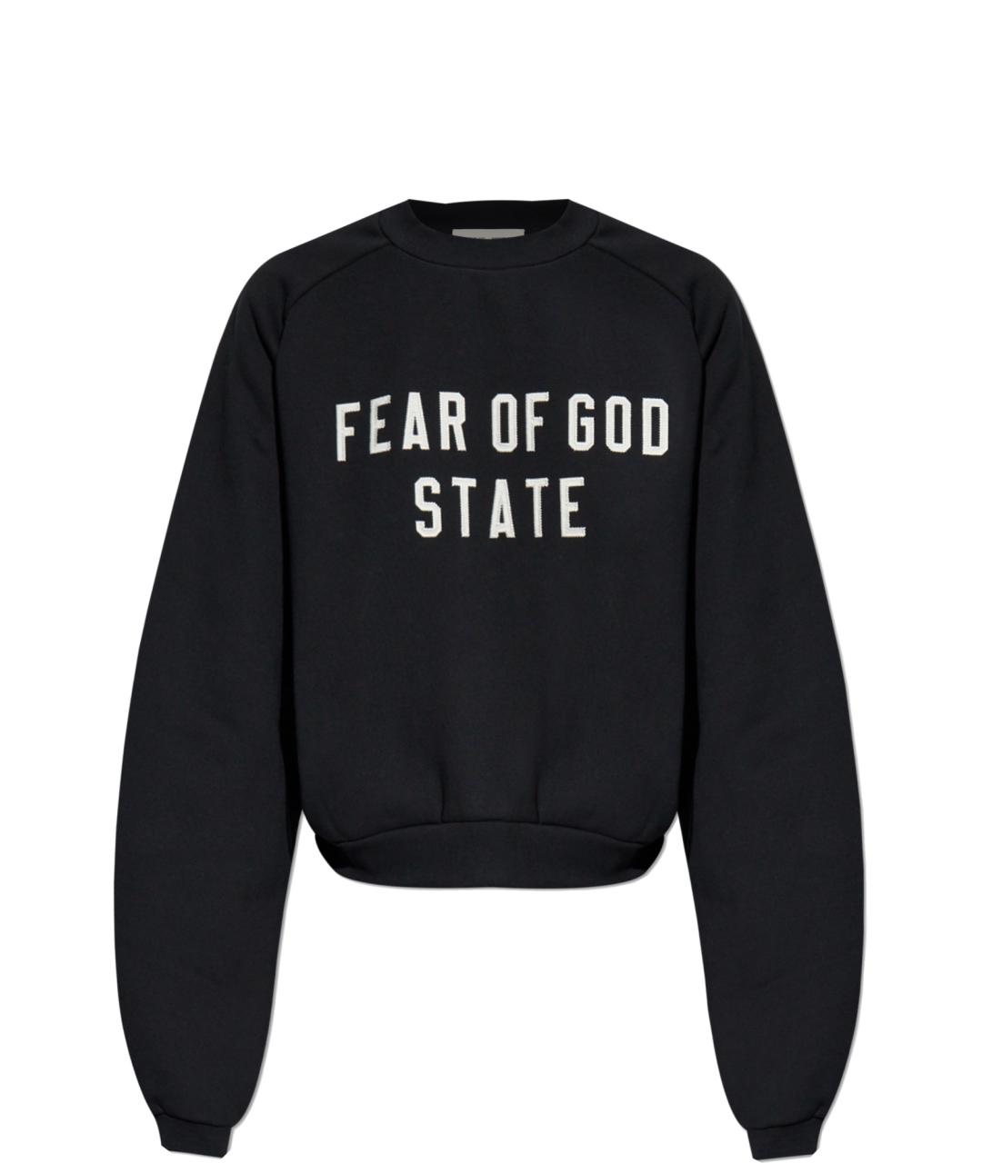 FEAR OF GOD ESSENTIALS Черный хлопковый джемпер / свитер, фото 1