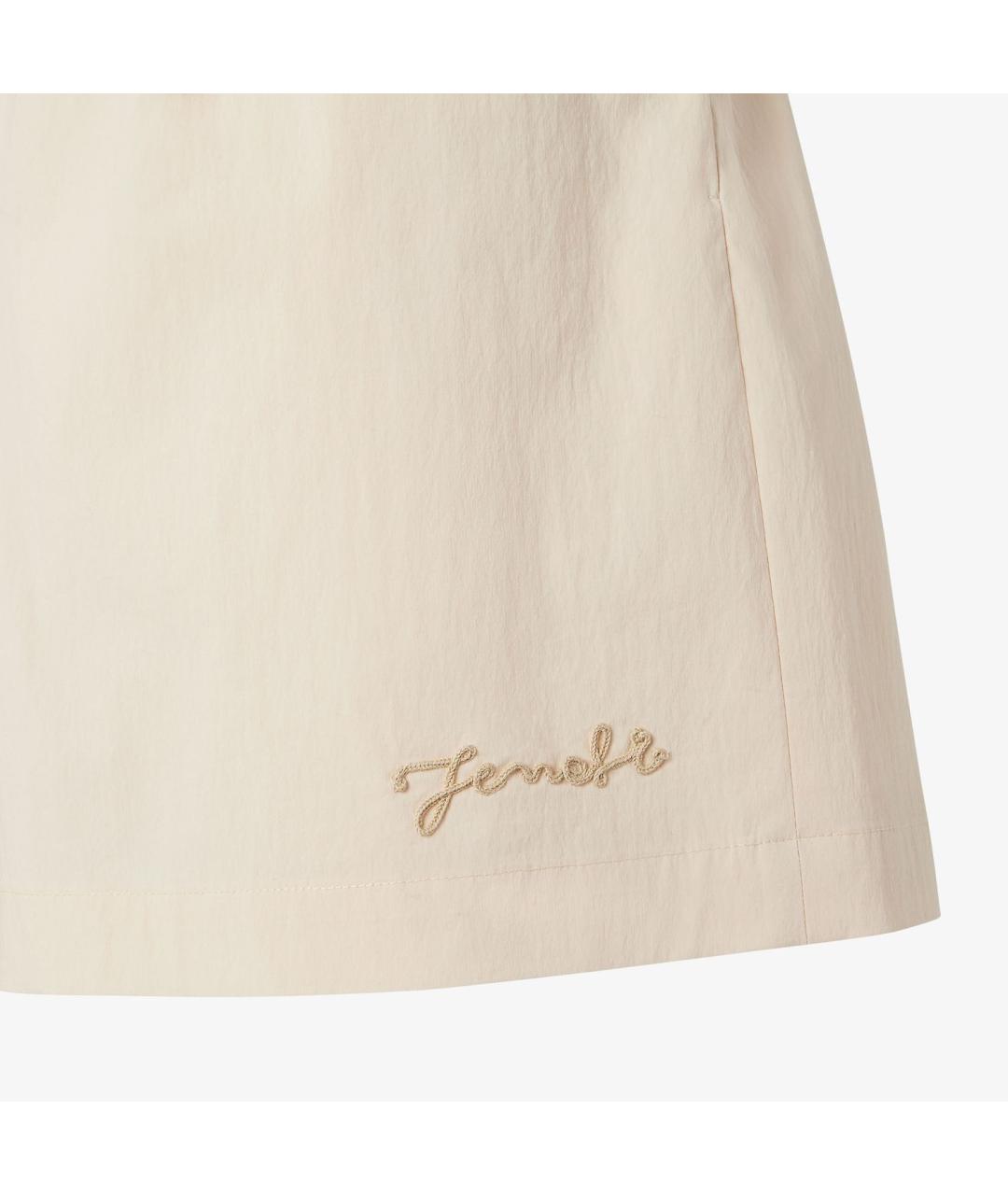 FENDI Розовые хлопковые шорты, фото 3