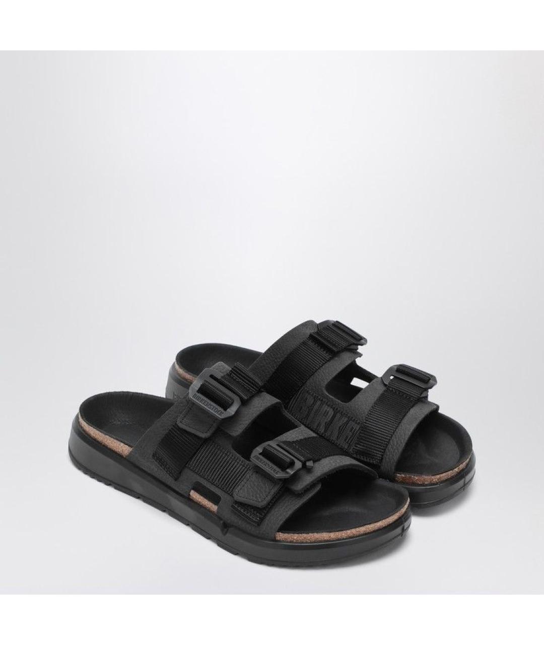 BIRKENSTOCK Черные текстильные сандалии, фото 2