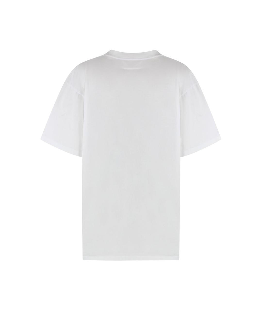 MM6 MAISON MARGIELA Белая хлопковая футболка, фото 2