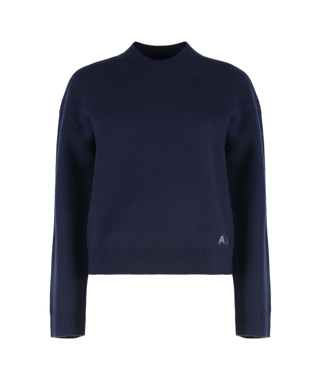 A.P.C. Синий шерстяной джемпер / свитер, фото 1
