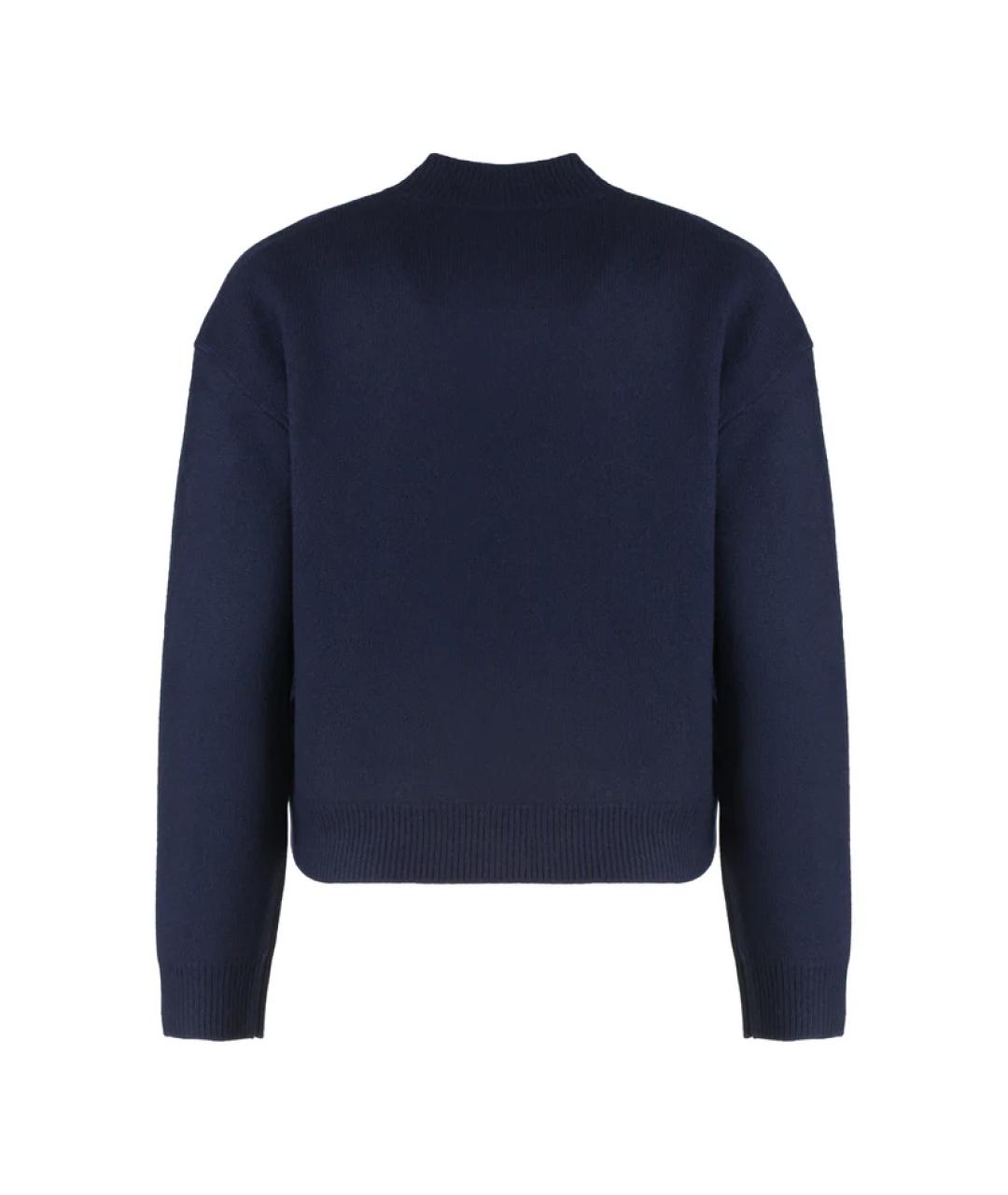 A.P.C. Синий шерстяной джемпер / свитер, фото 2