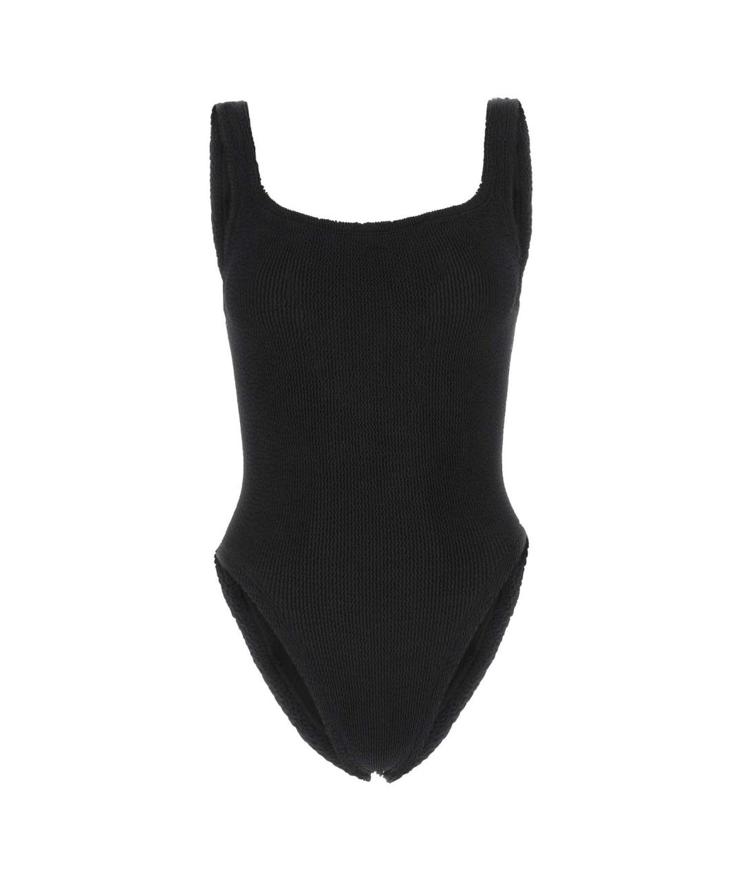 HUNZA G Черный полиамидовый купальник, фото 1