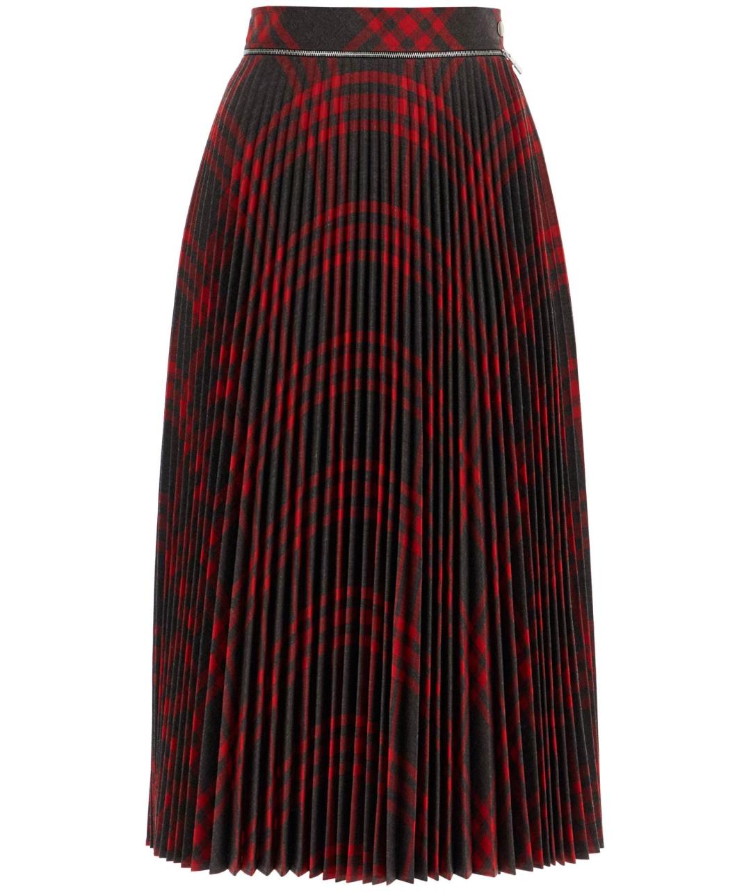 BURBERRY Мульти полиэстеровая юбка миди, фото 1