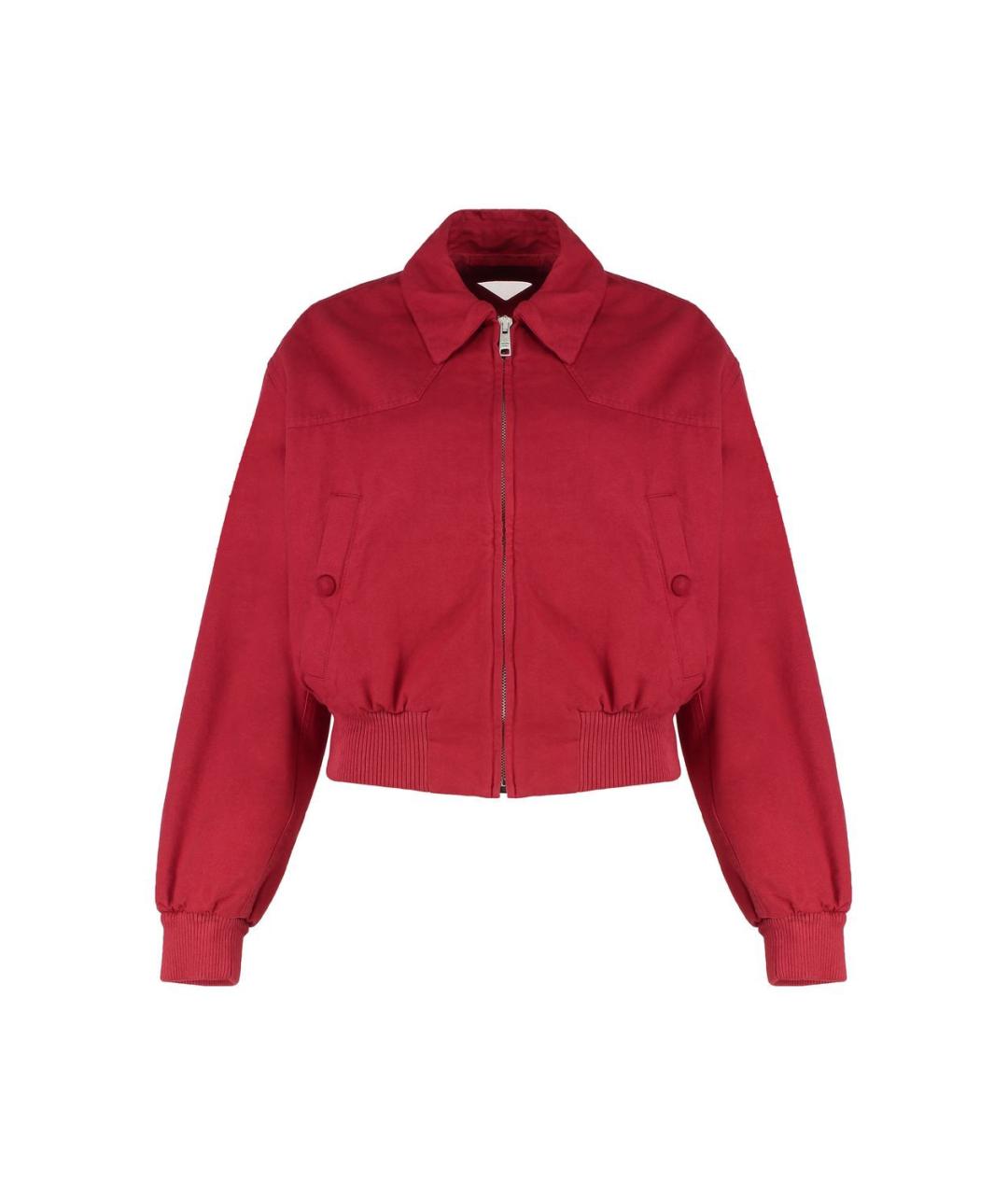 PRADA Красная хлопковая куртка, фото 1