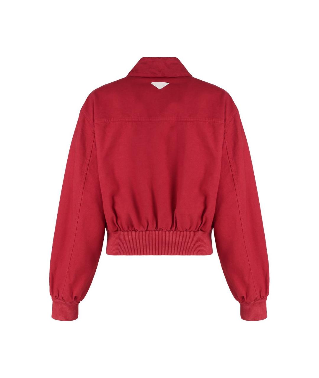 PRADA Красная хлопковая куртка, фото 2