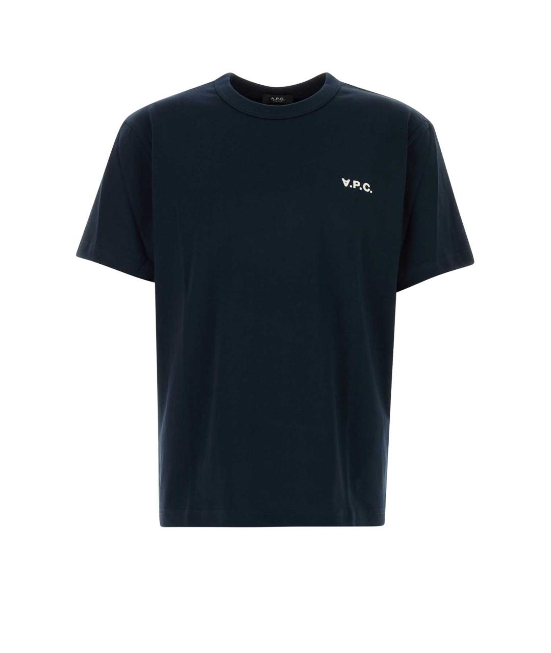 A.P.C. Синяя хлопковая футболка, фото 1