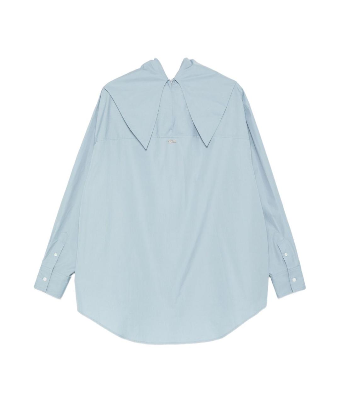 Ami Paris Голубая хлопковая рубашка, фото 2